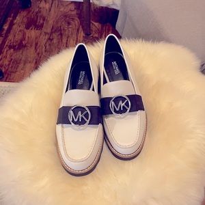 thick leather Michael Kors loafers
